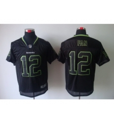 Nike Seattle Seahawks 12 Fan Black Elite Lights Out NFL Jersey Nike Seattle Seahawks 12 Fan Black Elite Lights Out NFL Jersey