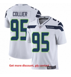 Seahawks 95 L J Collier White Men Stitched Football Vapor Untouchable Limited Jersey Seahawks 95 L J Collier White Men Stitched Football Vapor Untouchable Limited Jersey