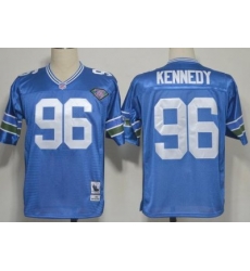 Seattle Seahawks 96 Kennedy Blue Throwback 1994 NFL Jerseys Seattle Seahawks 96 Kennedy Blue Throwback 1994 NFL Jerseys