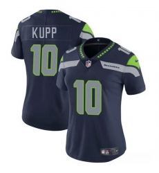 Women Seattle Seahawks 10 Cooper Kupp Navy 2025 Vapor Limited Stitched Football Jersey