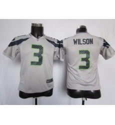 Youth Nike Seattle Seahawks #3 Wilson Grey Nike NFL Jerseys Youth Nike Seattle Seahawks #3 Wilson Grey Nike NFL Jerseys