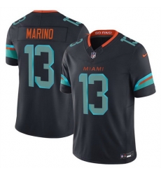 Men Miami Dolphins 13 Dan Marino Black 2025 F U S E Rivalries Vapor Limited Stitched Football Jersey