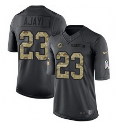 Nike Dolphins #23 Jay Ajayi Black Mens Stitched NFL Limited 2016 Salute to Service Jersey Nike Dolphins #23 Jay Ajayi Black Mens Stitched NFL Limited 2016 Salute to Service Jersey