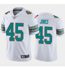 Nike Dolphins 45 Brandon Jones White Throwback Vapor Untouchable Limited Jersey Nike Dolphins 45 Brandon Jones White Throwback Vapor Untouchable Limited Jersey