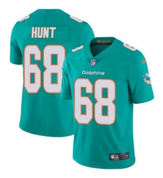 Nike Dolphins 68 Robert Hunt Aqua Green Team Color Men Stitched NFL Vapor Untouchable Limited Jersey Nike Dolphins 68 Robert Hunt Aqua Green Team Color Men Stitched NFL Vapor Untouchable Limited Jersey