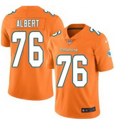 Nike Dolphins #76 Branden Albert Orange Mens Stitched NFL Limited Rush Jersey Nike Dolphins #76 Branden Albert Orange Mens Stitched NFL Limited Rush Jersey