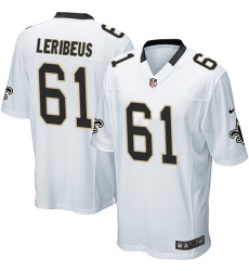 Game Nike White Mens Josh LeRibeus Road Jersey NFL 61 New Orleans Saints Game Nike White Mens Josh LeRibeus Road Jersey NFL 61 New Orleans Saints