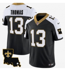 Men New Orleans Saints 13 Michael Thomas Black White 2023 F U S E 1987 Legacy Vapor Stitched Jersey Men New Orleans Saints 13 Michael Thomas Black White 2023 F U S E 1987 Legacy Vapor Stitched Jersey