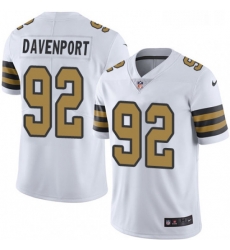 Nike New Orleans Saints 92 Marcus Davenport White Mens Stitched NFL Limited Rush Jersey Nike New Orleans Saints 92 Marcus Davenport White Mens Stitched NFL Limited Rush Jersey