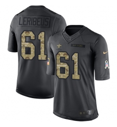 Limited Nike Black Youth Josh LeRibeus Jersey NFL 61 New Orleans Saints 2016 Salute to Service Limited Nike Black Youth Josh LeRibeus Jersey NFL 61 New Orleans Saints 2016 Salute to Service