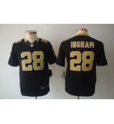 Nike Youth New Orleans Saints #28 Ingram Black Limited Jerseys Nike Youth New Orleans Saints #28 Ingram Black Limited Jerseys