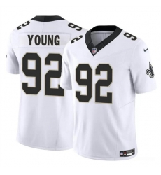Youth New Orleans Saints 92 Chase Young White 2023 F U S E Vapor Limited Stitched Football Jersey Youth New Orleans Saints 92 Chase Young White 2023 F U S E Vapor Limited Stitched Football Jersey