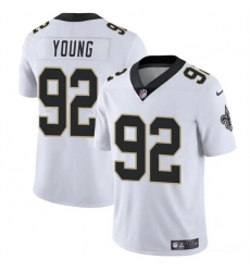 Youth New Orleans Saints 92 Chase Young White Vapor Limited Stitched Football Jersey Youth New Orleans Saints 92 Chase Young White Vapor Limited Stitched Football Jersey