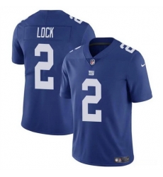 Men New York Giants 2 Drew Lock Blue Vapor Untouchable Limited Stitched Jersey Men New York Giants 2 Drew Lock Blue Vapor Untouchable Limited Stitched Jersey