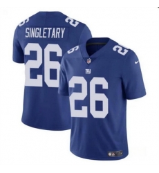 Men New York Giants 26 Devin Singletary Blue Vapor Untouchable Limited Stitched Jersey Men New York Giants 26 Devin Singletary Blue Vapor Untouchable Limited Stitched Jersey