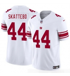 Men New York Giants 44 Cam Skattebo White 2025 Draft F U S E  Vapor Untouchable Limited Stitched Jersey