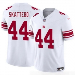 Men New York Giants 44 Cam Skattebo White 2025 Draft F U S E  Vapor Untouchable Limited Stitched Jersey