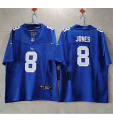 Men New York Giants 8 Daniel Jones Blue 2023 F U S E Vapor Untouchable Limited Stitched Jersey Men New York Giants 8 Daniel Jones Blue 2023 F U S E Vapor Untouchable Limited Stitched Jersey