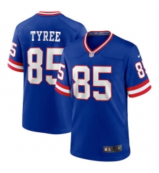 Men New York Giants 85 David Tyree Royal Classic Retired Player Stitched Game Jersey Men New York Giants 85 David Tyree Royal Classic Retired Player Stitched Game Jersey
