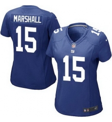 Nike Giants #15 Brandon Marshall Royal Blue Team Color Womens Stitched NFL Elite Jersey Nike Giants #15 Brandon Marshall Royal Blue Team Color Womens Stitched NFL Elite Jersey