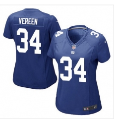 Women New Giants #34 Shane Vereen Royal Blue Team Color Stitched NFL Elite Jersey Women New Giants #34 Shane Vereen Royal Blue Team Color Stitched NFL Elite Jersey