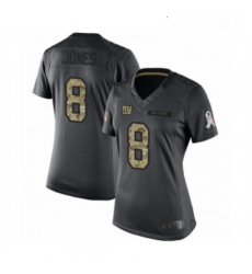 Womens New York Giants 8 Daniel Jones Limited Black 2016 Salute to Service Football Jersey Womens New York Giants 8 Daniel Jones Limited Black 2016 Salute to Service Football Jersey