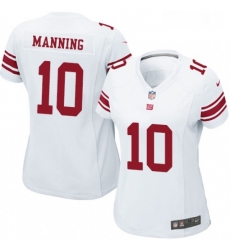 Womens Nike New York Giants 10 Eli Manning Game White NFL Jersey Womens Nike New York Giants 10 Eli Manning Game White NFL Jersey