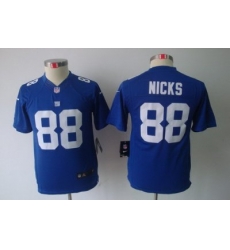 Youth Nike New York Giants 88# Hakeem Nicks Blue Limited Jerseys Youth Nike New York Giants 88# Hakeem Nicks Blue Limited Jerseys