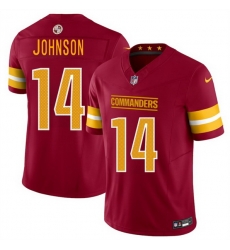 Men Washington Commanders 14 Josh Johnson Burgundy 2025 Draft F U S E Vapor Limited Stitched Football Jersey Men Washington Commanders 14 Josh Johnson Burgundy 2025 Draft F U S E Vapor Limited Stitched Football Jersey