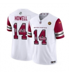 Men Washington Commanders 14 Sam Howell 2023 F U S E With John Madden Patch Vapor Limited Stitched Football Jersey Men Washington Commanders 14 Sam Howell 2023 F U S E With John Madden Patch Vapor Limited Stitched Football Jersey
