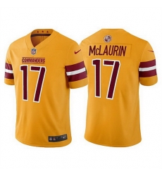Men Washington Commanders 17 Terry McLaurin Gold Vapor Untouchable Stitched Football jersey Men Washington Commanders 17 Terry McLaurin Gold Vapor Untouchable Stitched Football jersey