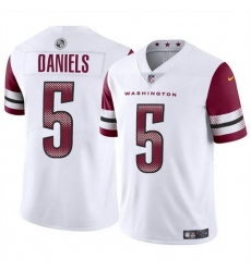 Men Washington Commanders 5 Jayden Daniels White 2024 Draft Vapor Limited Stitched Football Jersey Men Washington Commanders 5 Jayden Daniels White 2024 Draft Vapor Limited Stitched Football Jersey