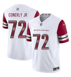 Men Washington Commanders Josh Conerly Jr White 2025 Draft F U S E  Vapor Limited Stitched Football Jersey