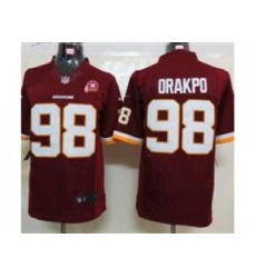 Nike NFL Washington Redskins #98 Brian Orakpo red Jersey W 80TH Pa-tch(Limited) Nike NFL Washington Redskins #98 Brian Orakpo red Jersey W 80TH Pa-tch(Limited)