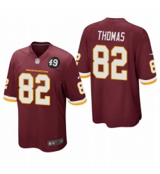 Washington Redskins 82 Logan Thomas Men Nike Burgundy Bobby Mitchell Uniform Patch NFL Game Jersey Washington Redskins 82 Logan Thomas Men Nike Burgundy Bobby Mitchell Uniform Patch NFL Game Jersey