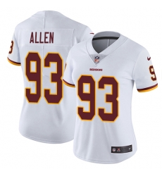 Nike Redskins #93 Jonathan Allen White Womens Stitched NFL Vapor Untouchable Limited Jersey Nike Redskins #93 Jonathan Allen White Womens Stitched NFL Vapor Untouchable Limited Jersey
