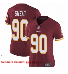 Redskins 90 Montez Sweat Burgundy Red Team Color Women Stitched Football Vapor Untouchable Limited Jersey Redskins 90 Montez Sweat Burgundy Red Team Color Women Stitched Football Vapor Untouchable Limited Jersey