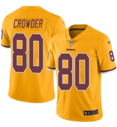 Youth Nike Redskins #80 Jamison Crowder Gold Stitched NFL Limited Rush Jersey Youth Nike Redskins #80 Jamison Crowder Gold Stitched NFL Limited Rush Jersey