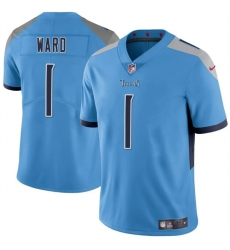 Men Tennessee Titans 1 Cameron Ward Blue 2025 Draft Vapor Untouchable Stitched Football Jersey Men Tennessee Titans 1 Cameron Ward Blue 2025 Draft Vapor Untouchable Stitched Football Jersey