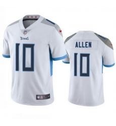 Men Tennessee Titans 10 Brandon Allen White 2025 Vapor Untouchable Stitched Jersey
