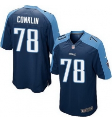 Nike Titans #78 Jack Conklin Navy Blue Alternate Youth Stitched NFL Elite Jersey Nike Titans #78 Jack Conklin Navy Blue Alternate Youth Stitched NFL Elite Jersey