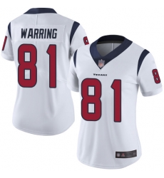 Texans 81 Kahale Warring White Women Stitched Football Vapor Untouchable Limited Jersey Texans 81 Kahale Warring White Women Stitched Football Vapor Untouchable Limited Jersey