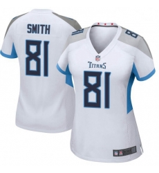 Women Tennessee Titans 81 Jonnu Smith White Vapor Limited Jersey Women Tennessee Titans 81 Jonnu Smith White Vapor Limited Jersey