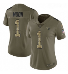 Womens Nike Tennessee Titans 1 Warren Moon Limited OliveCamo 2017 Salute to Service NFL Jersey Womens Nike Tennessee Titans 1 Warren Moon Limited OliveCamo 2017 Salute to Service NFL Jersey