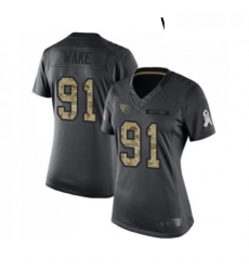 Womens Tennessee Titans 91 Cameron Wake Limited Black 2016 Salute to Service Football Jersey Womens Tennessee Titans 91 Cameron Wake Limited Black 2016 Salute to Service Football Jersey