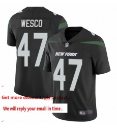 Jets 47 Trevon Wesco Black Alternate Men Stitched Football Vapor Untouchable Limited Jersey Jets 47 Trevon Wesco Black Alternate Men Stitched Football Vapor Untouchable Limited Jersey
