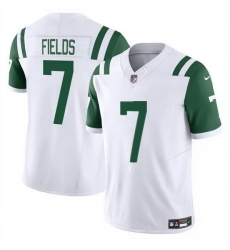 Men New York Jets 7 Justin Fields White 2025 F U S E Classic Alternate Vapor Untouchable Limited Stitched Jersey Men New York Jets 7 Justin Fields White 2025 F U S E Classic Alternate Vapor Untouchable Limited Stitched Jersey