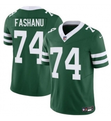 Men New York Jets 74 Olu Fashanu Green 2024 F U S E Throwback Limited Stitched Jersey Men New York Jets 74 Olu Fashanu Green 2024 F U S E Throwback Limited Stitched Jersey