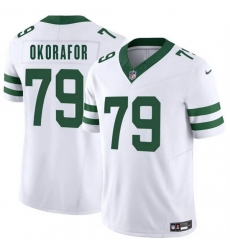 Men New York Jets 79 Chukwuma Okorafor White 2025 F U S E Vapor Untouchable Limited Stitched Jersey Men New York Jets 79 Chukwuma Okorafor White 2025 F U S E Vapor Untouchable Limited Stitched Jersey