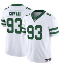 Men New York Jets 93 Byron Cowart White 2025 F U S E  Vapor Untouchable Limited Stitched Jersey